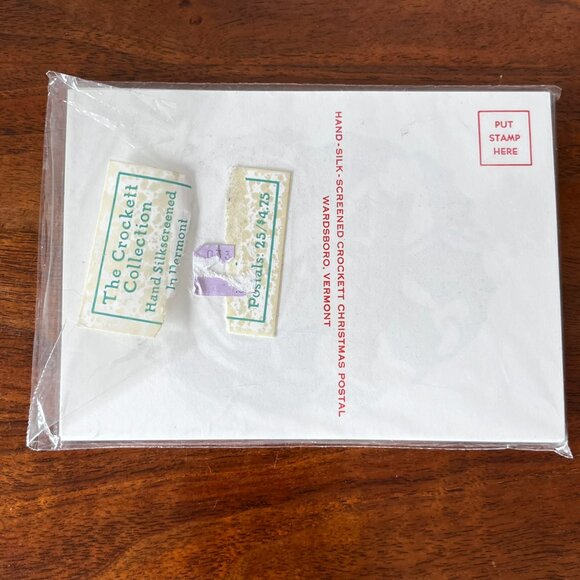 Vtg Crockett Collection Vermont Christmas Postcards 25 Cards Hand Silk Screened - Picture 2 of 7